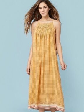 Christy Dawn 100% Silk Lily Tank Maxi Dress size large